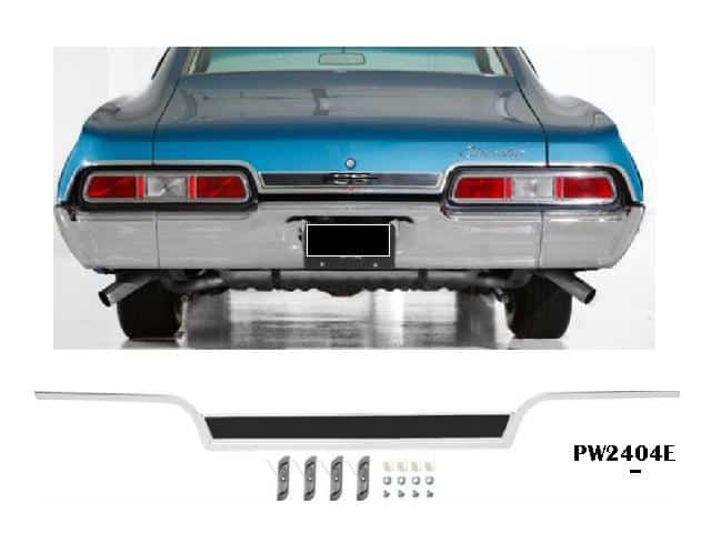 67 Impala Trunk lid molding w/o Emblem COUPE